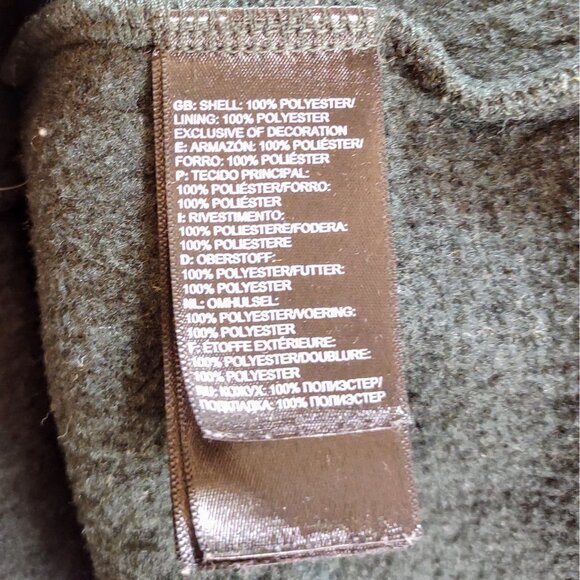 The North Face Full Zip Sweater Green Womens Size Medium Zip Pockets - Picture 9 of 10